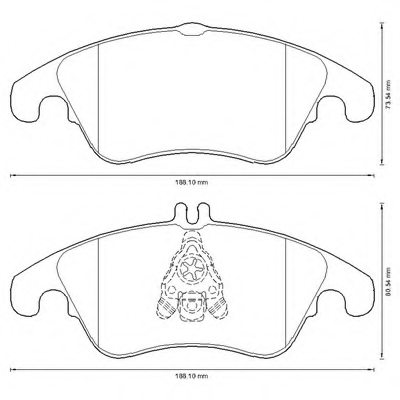 Borg & Beck Brake Pad Front